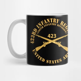 423rd Infantry Regiment - US Army w Branch X 300 Mug